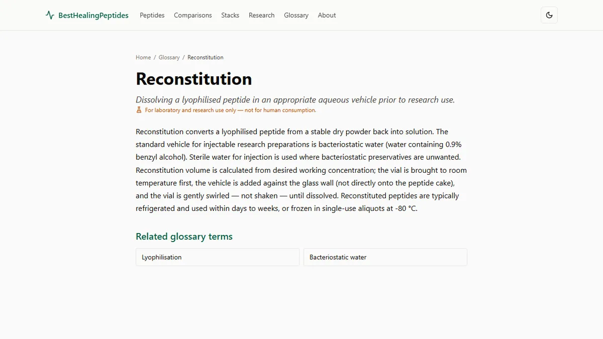 BestHealingPeptides.co.uk — 7 Reconstitution Mistakes That Ruin Research Peptide Experiments