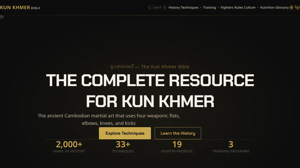 KUN KHMER BIBLE — What Is Kun Khmer? A Complete Beginner's Guide to Cambodia's National Martial Art