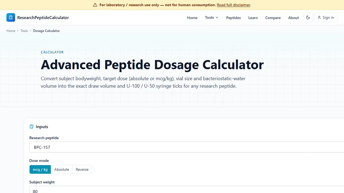 ResearchPeptideCalculator.co.uk — U-100 vs U-50 Insulin Syringes: Which One Is Right for Your Peptide Protocol?