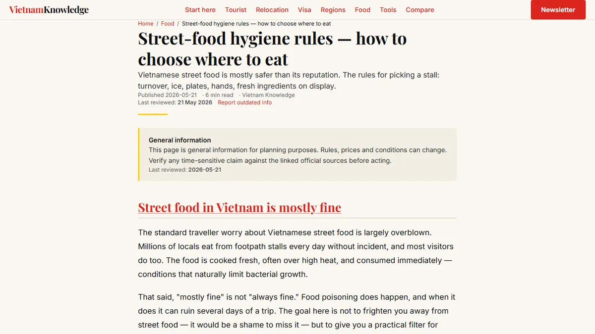 Vietnam Knowledge — 7 Food Mistakes First-Time Visitors to Vietnam Make (and How to Fix Them)