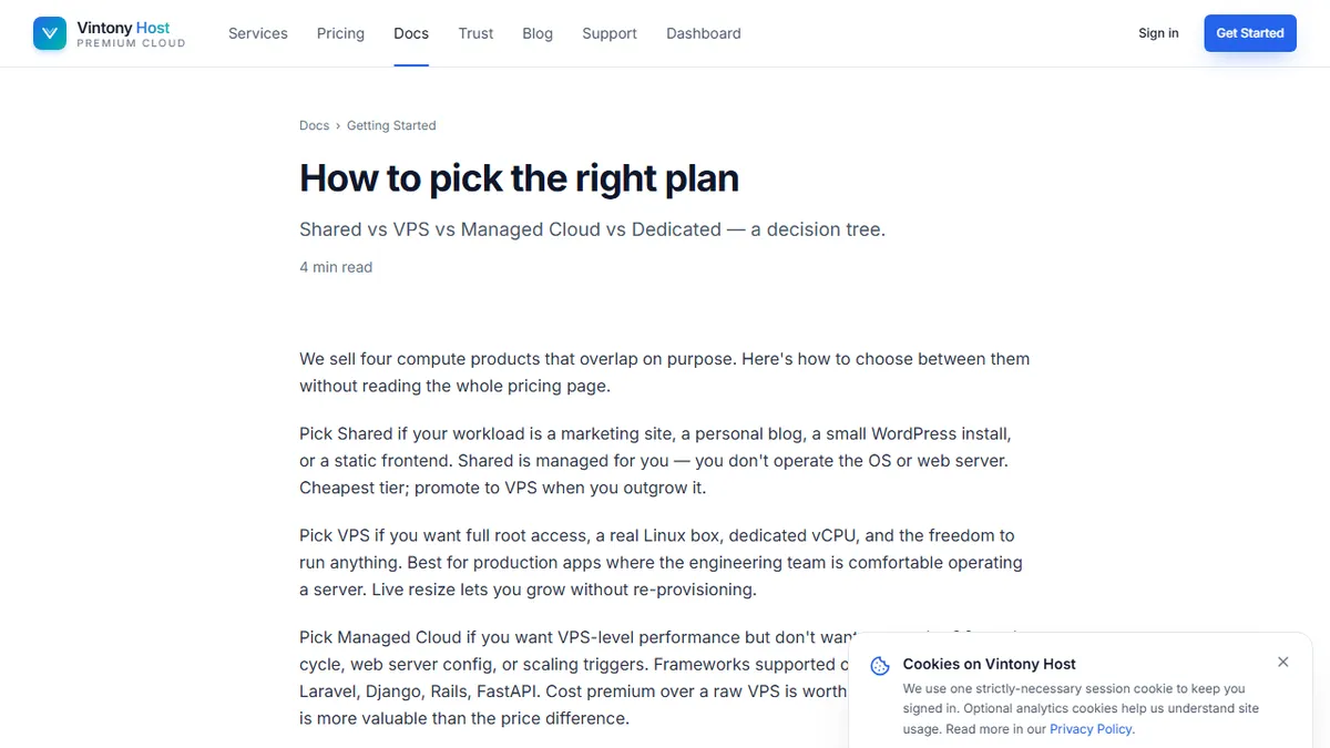 Vintony Host — Shared Hosting vs VPS: A Practical Guide to Choosing the Right Plan for Your Stage