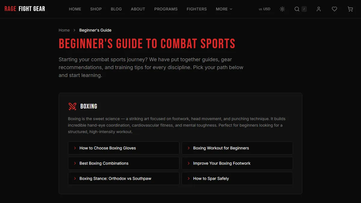 Rage Fight Gear — Your First Month of Boxing: Exactly What to Buy and What to Skip