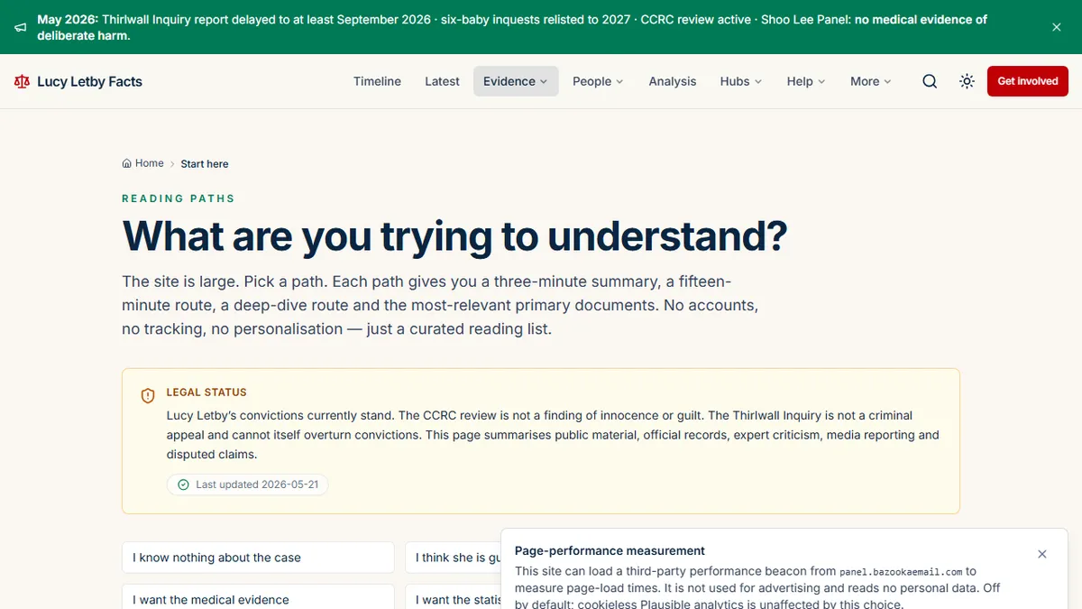 Lucy Letby Facts — How to Read the Lucy Letby Case From Scratch: A Structured Entry Guide
