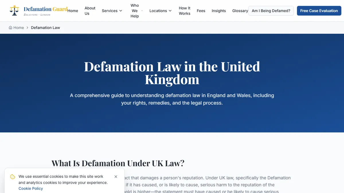 Defamation Guard Law — UK Defamation Law Explained: What Every Victim Needs to Know First